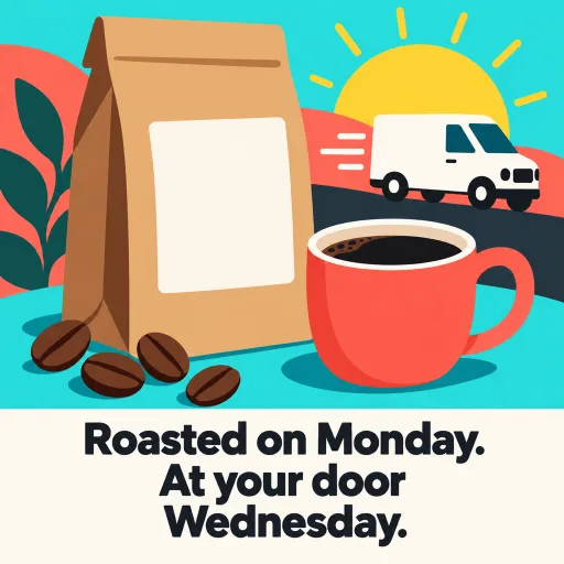 The ad that was stopped: the same line over a bright illustration.